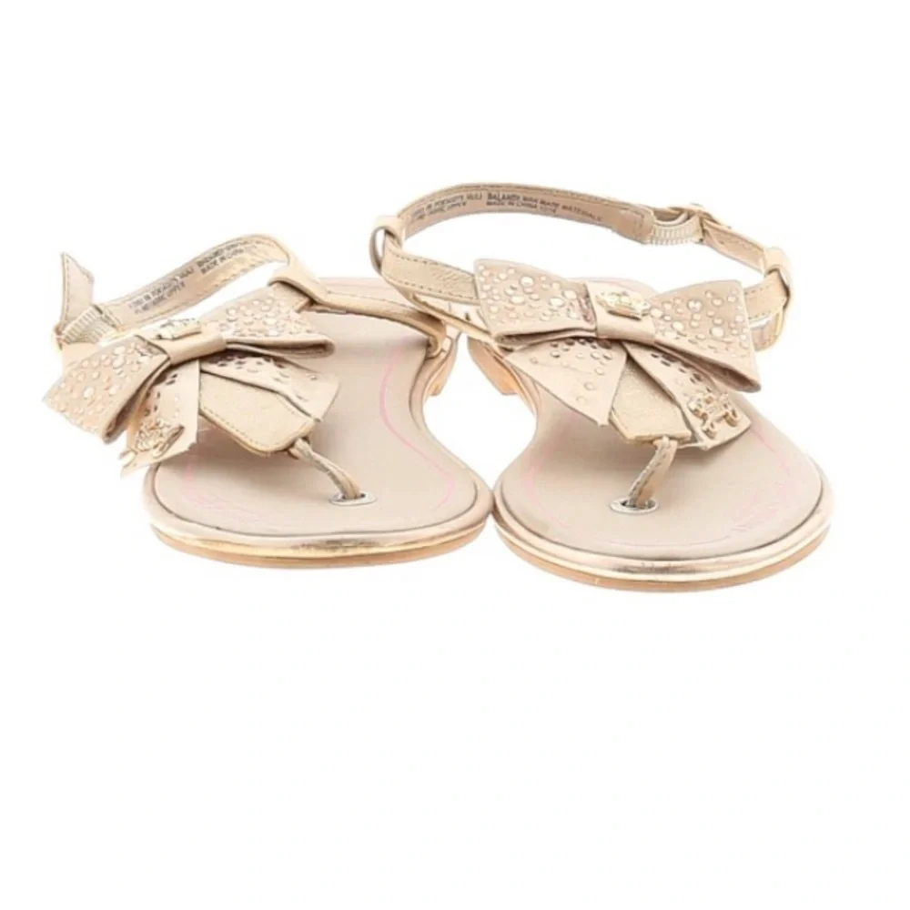 Juicy couture bow Crystal song ankle strap sandal